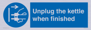 Unplug the kettle when finished
